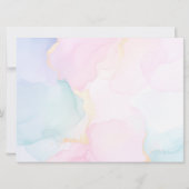 Benutzerdefinierte Hochzeit Save the Date Aquarell (Rückseite)