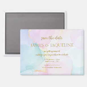 Benutzerdefinierte Hochzeit Save the Date Wasserfa Magnet