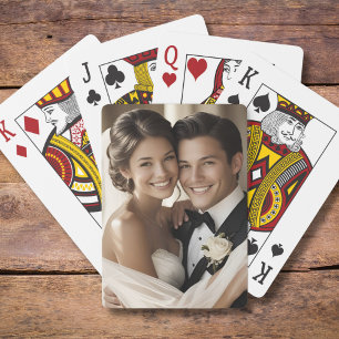 Benutzerdefinierte Hochzeitfavoriten Foto Spielkar Spielkarten