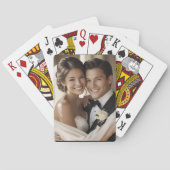 Benutzerdefinierte Hochzeitfavoriten Foto Spielkar Spielkarten (Rückseite)