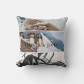 Benutzerdefinierte Hochzeits-Foto-Collage der Brau Kissen (Vorderseite)