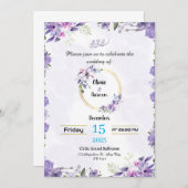 Benutzerdefinierte Hochzeitseinladungsgestaltung Einladung (Vorne/Hinten)