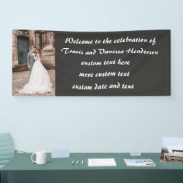 Benutzerdefinierte Hochzeitsfeier Banner