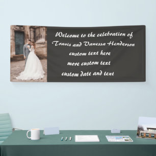 Benutzerdefinierte Hochzeitsfeier Banner