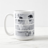 Benutzerdefinierte Hochzeitsfoto "LIEBE" Kaffeetasse (Links)