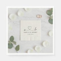 Benutzerdefinierte Hochzeitsservietten: Personalis