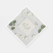 Benutzerdefinierte Hochzeitsservietten: Personalis Serviette (Ecke)