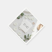 Benutzerdefinierte Hochzeitsservietten: Personalis Serviette (Ecke)