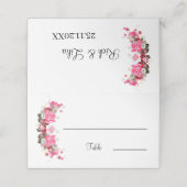 Benutzerdefinierte Hochzeitstabelle für elegante R Platzkarte (Außenseite Aufgefaltet)