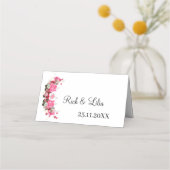 Benutzerdefinierte Hochzeitstabelle für elegante R Platzkarte (Rückseite)