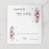 Benutzerdefinierte Hochzeitstabelle für elegante R Platzkarte (Außenseite Aufgefaltet)