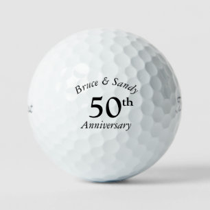 Benutzerdefinierte Hochzeitstag-Schriftart stylish Golfball