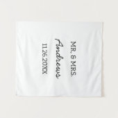 Benutzerdefinierte Hochzeitstischschilder Personal Wandteppich (Vorderseite (Horizontal))