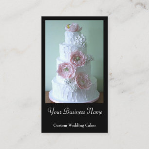 Benutzerdefinierte Hochzeitstorte-Designer Visiten Visitenkarte