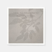 Benutzerdefinierte Hochzeitvorlagen Soft Shadows-B Serviette (Vorderseite)