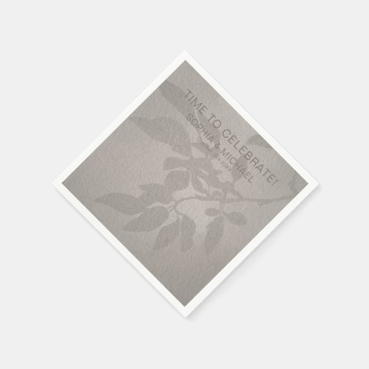 Benutzerdefinierte Hochzeitvorlagen Soft Shadows-B Serviette (Ecke)