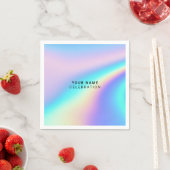 Benutzerdefinierte holografische Eleganz Serviette (Beispiel)