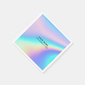 Benutzerdefinierte holografische Eleganz Serviette (Ecke)