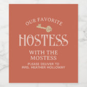Benutzerdefinierte Hostess mit dem Mostess Script  Weinetikett (Einzelnes Label)