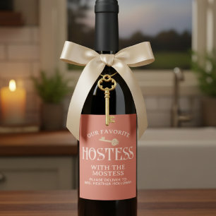 Benutzerdefinierte Hostess mit dem Mostess Script Weinetikett