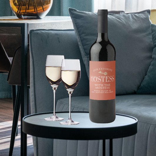 Benutzerdefinierte Hostess mit dem Mostess Script  Weinetikett