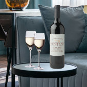 Benutzerdefinierte Hostess mit dem Mostess Script Weinetikett