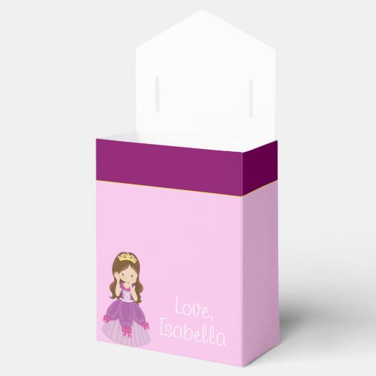 Benutzerdefinierte Hübsch rosa Prinzessin Geschenkschachtel (Geöffnet)