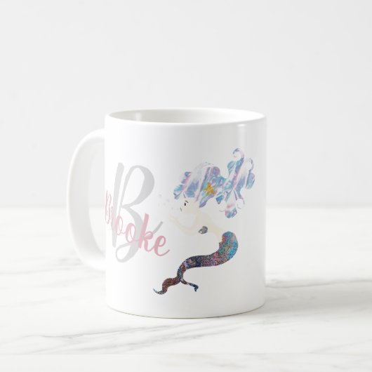 Benutzerdefinierte Hübsche Mermaid-Tasse Kaffeetasse (Vorderseite Links)