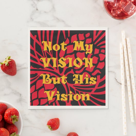 Benutzerdefinierte Hübsche Vision Servietten (Beispiel)