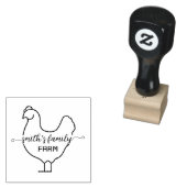 Benutzerdefinierte Hühner-Silhouette Ei Mini Stemp Gummistempel (Stempel)