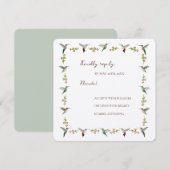 Benutzerdefinierte Hummingbird-RSVP-Karte (Vorne/Hinten)