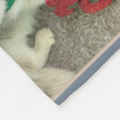 Benutzerdefinierte Hunde Fotos & Namen - Vier Foto Fleecedecke (Ecke)