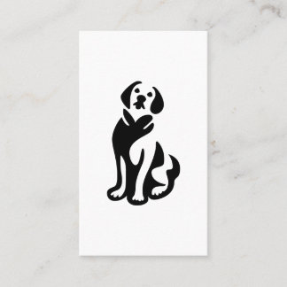 Benutzerdefinierte Hunde-Sitting-Visitenkarten Visitenkarte