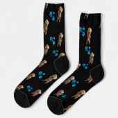 Benutzerdefinierte Hundestrümpfe — Personalisierte Socken (Linkes Detail)