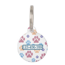 Benutzerdefinierte Hundetags mit Namen und Kontakt