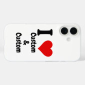 Benutzerdefinierte I-Liebe Case-Mate iPhone Hülle (Rückseite (Horizontal))