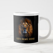 Benutzerdefinierte "I Liebe My Cat" Löwenspezialit Jumbo-Tasse (Rechts)