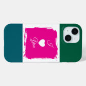 Benutzerdefinierte „Ich liebe dich“-Farbblock-Hand Case-Mate iPhone Hülle (Rückseite (Horizontal))