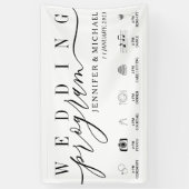 Benutzerdefinierte Icons Hochzeitsfeierprogramm-Ze Banner (Vertikal)