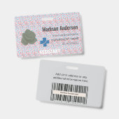 Benutzerdefinierte ID-Abzeichen Klappknopf-Klettle Ausweis (Vorder- & Rückseite)