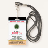 Benutzerdefinierte ID-Identifikation Kindererwachs Ausweis (Vorderseite mit Schlüsselband)