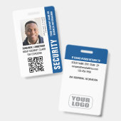 Benutzerdefinierte ID-Sicherheitswache QR-Foto Nam Ausweis (Vorder- & Rückseite)