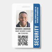 Benutzerdefinierte ID-Sicherheitswache QR-Foto Nam Ausweis (Vorderseite)