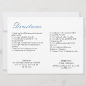 Benutzerdefinierte Illustrierte Hochzeitkarte (gef Einladung (Rückseite)