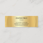 Benutzerdefinierte Imitat Berufliche Vorlage Mini Visitenkarte (Rückseite)