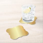 Benutzerdefinierte Imitat Gold Blank Template Eleg Untersetzer (Vor Ort)