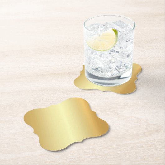 Benutzerdefinierte Imitat Gold Blank Template Eleg Untersetzer (Vor Ort)