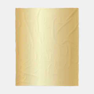 Benutzerdefinierte Imitat Gold Blank Template Glam Fleecedecke