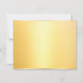 Benutzerdefinierte Imitat Gold Elegante Blank Temp Mitteilungskarte (Vorderseite)