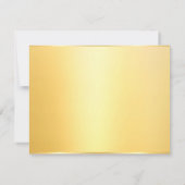 Benutzerdefinierte Imitat Gold Elegante Blank Temp Mitteilungskarte (Rückseite)